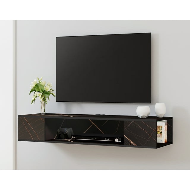 FITUEYES FITUEYES Floating TV Stand for TVs up to 43", Black
