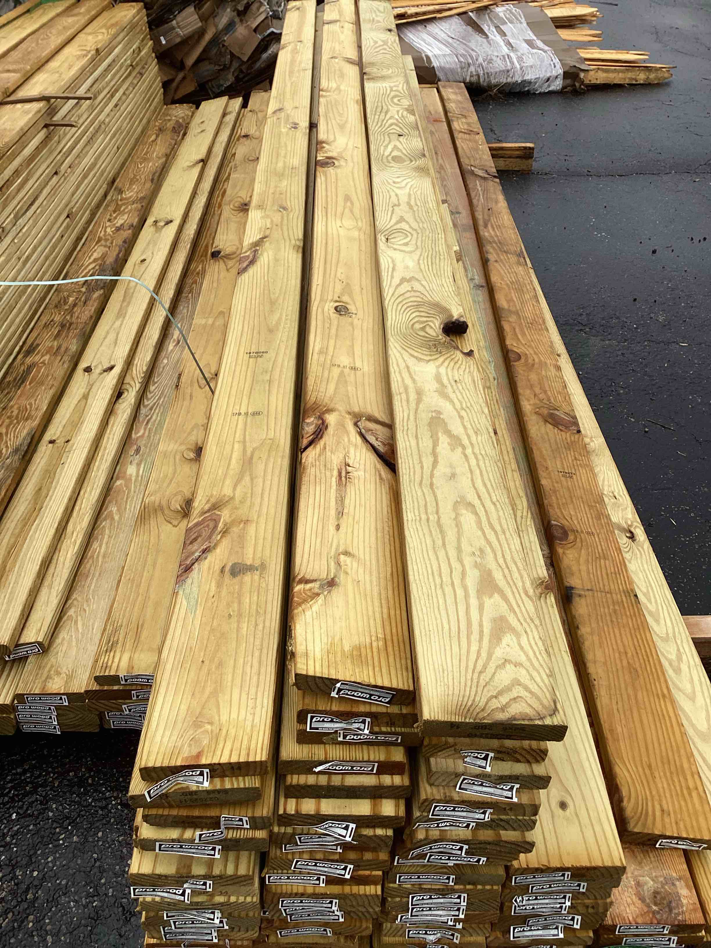 60 total 5/4 x 6 x 12’ decking boards your bid per linear foot 