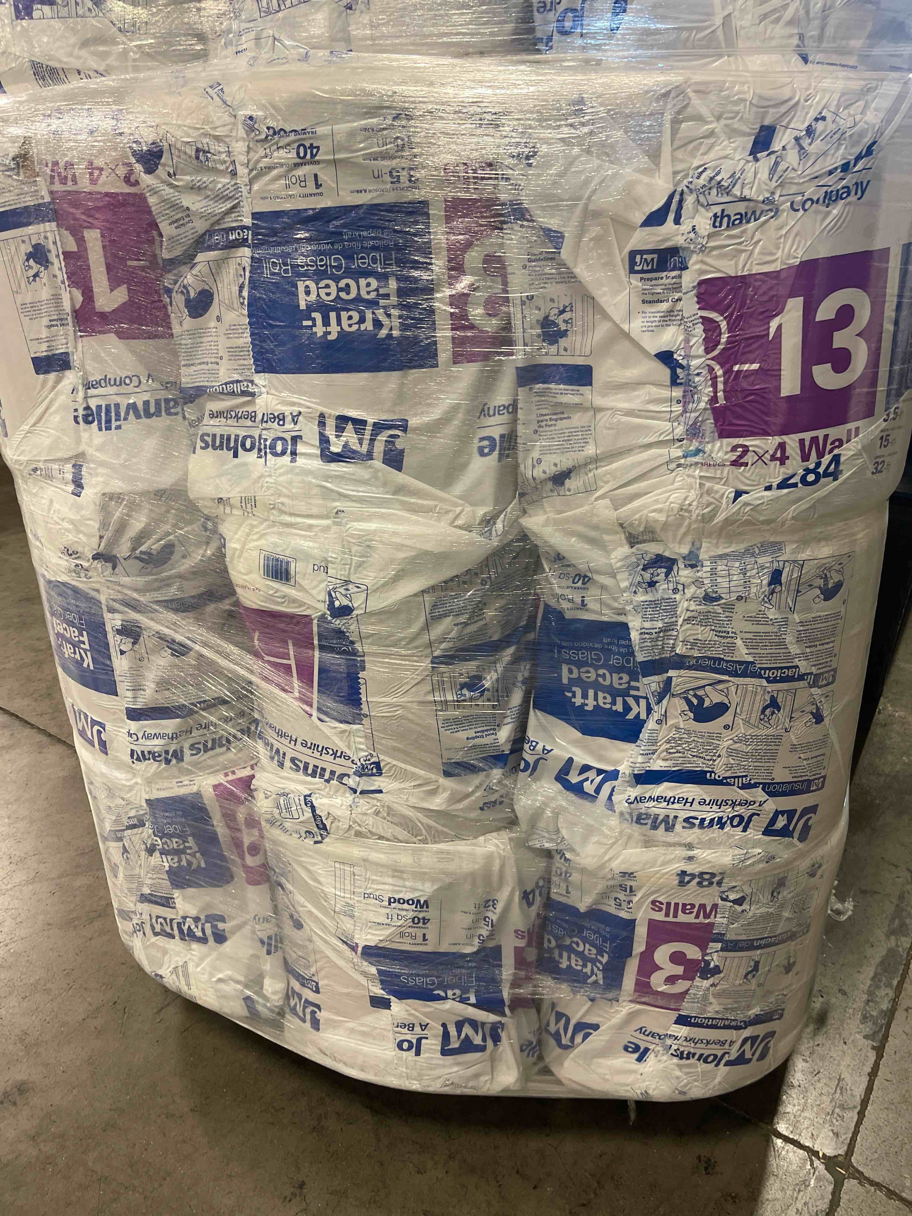 27 rolls r13 faced insulation 15” kraft faced your bid per roll