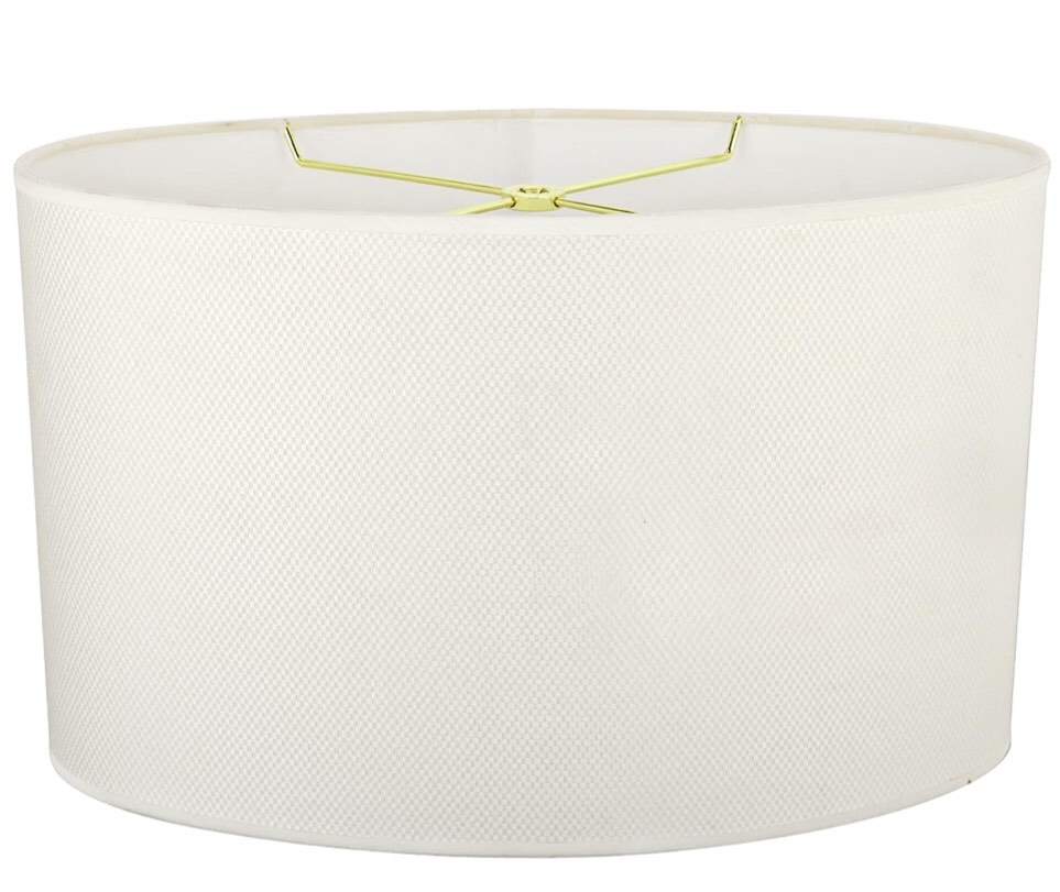 white oval lamp shade 