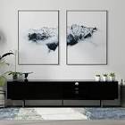 Glenwillow home black modern console (Incomplete, Box 2 only)