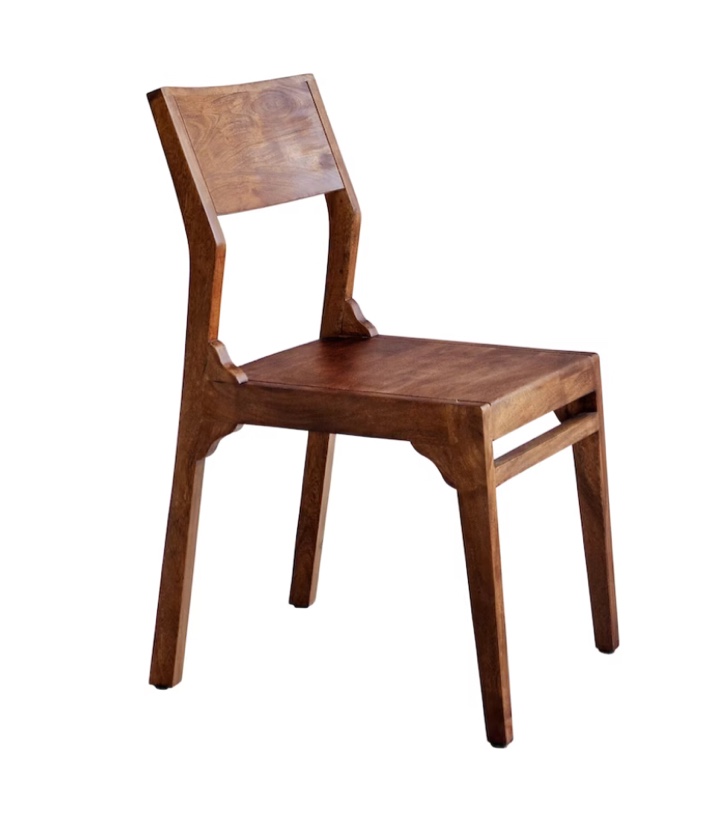 Coast2Coast Home Wren Solid Acacia Wood Angled Back Accent Chair 53447