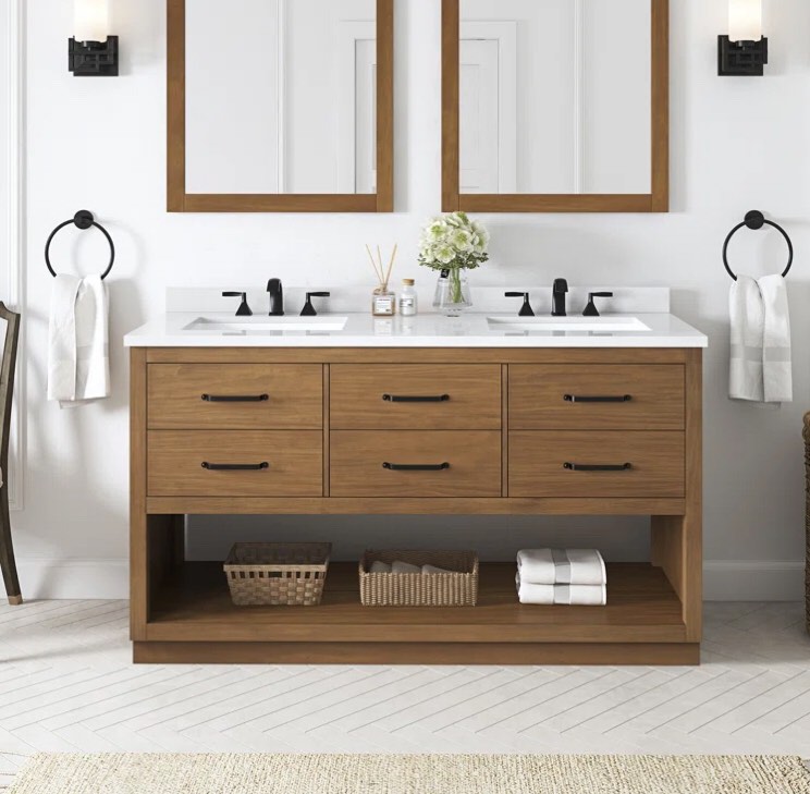 thatch 60” free standing vanity 