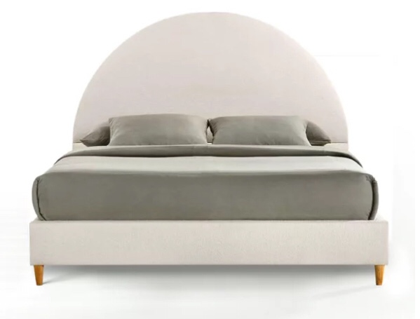 Boucle Queen Arch Bed (incomplete box 1/2)