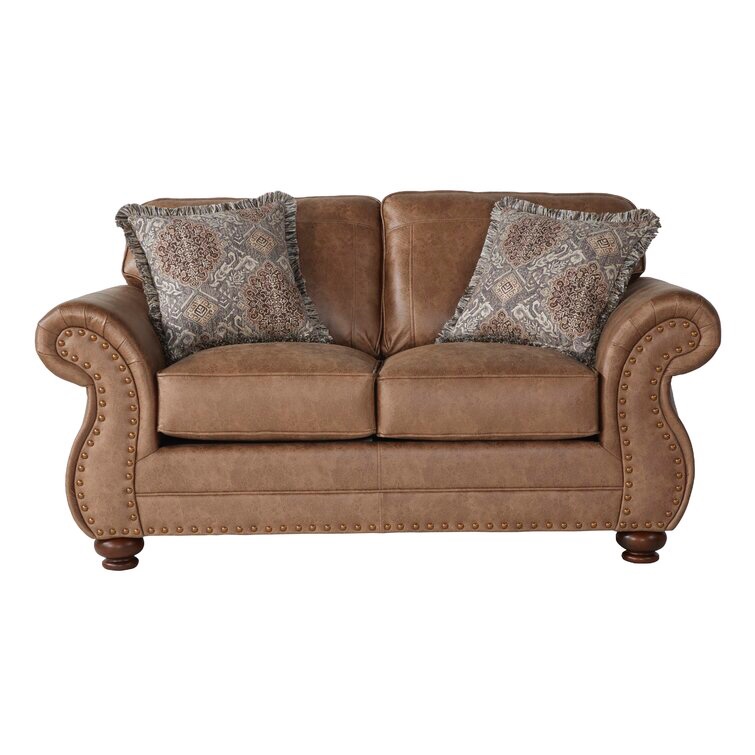 Macalla 69'' Vegan Leather Loveseat 