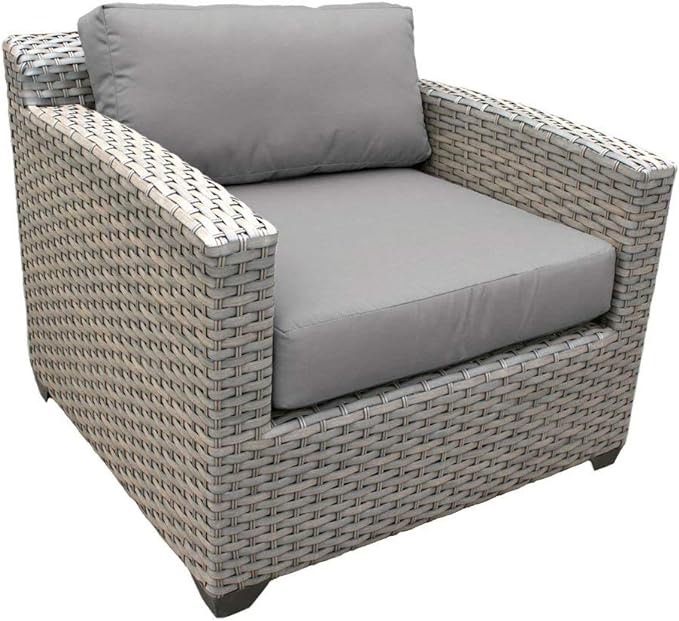 TK Classics TKC055b-CC Florence Seating Outdoor Furniture, Grey