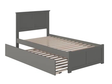 Keiko Extra Long Twin Platform Bed with Trundle (incomplete)