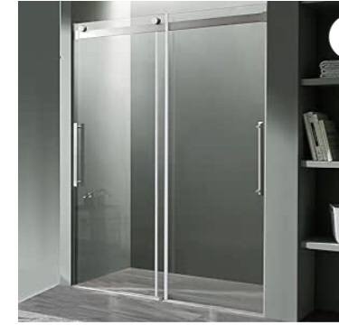 Shower door brushed nickel 