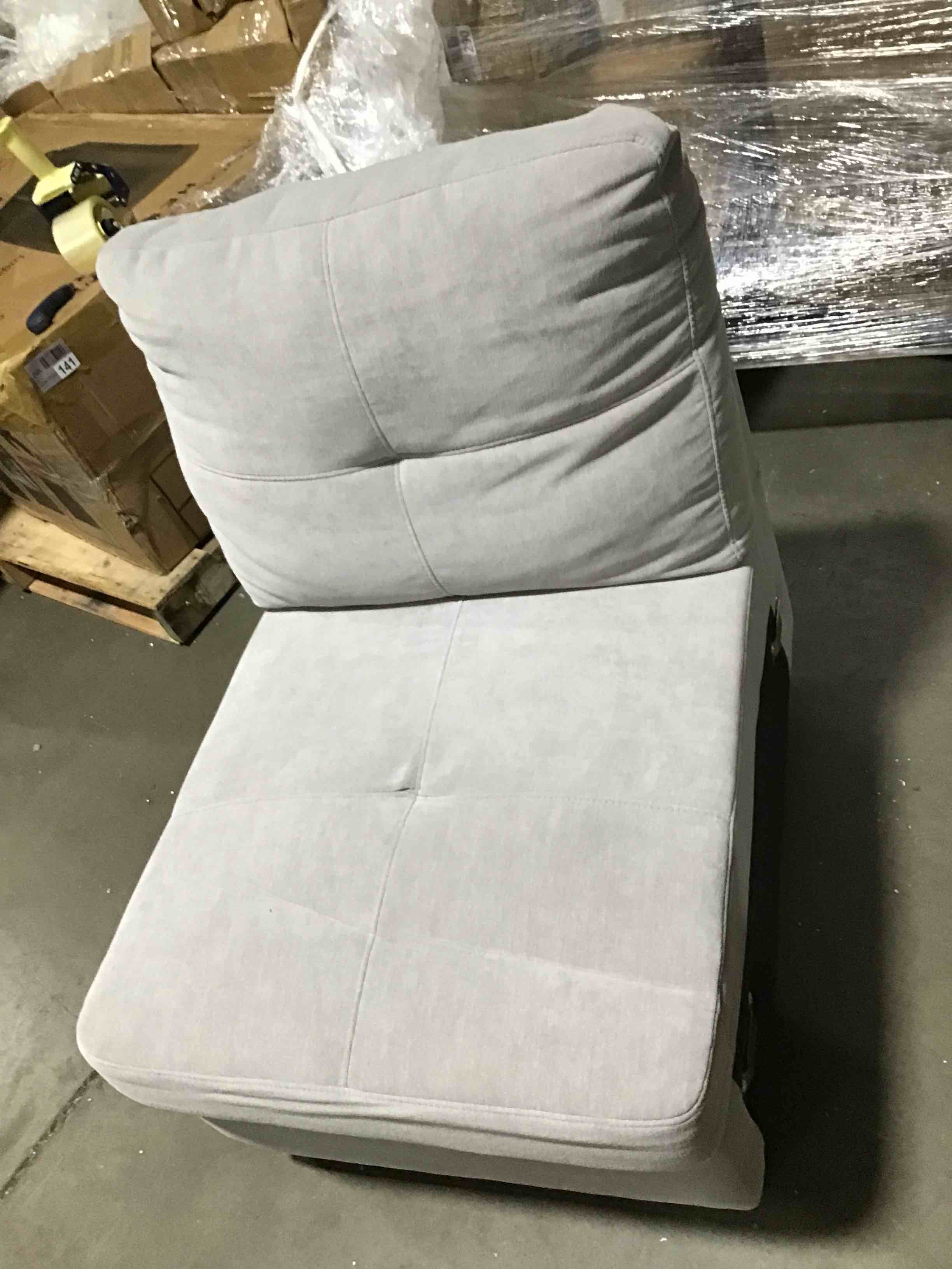 Armless chair (Part of a sofa incomplete)