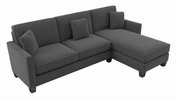 Bush Furniture 102in W Sectional Couch ( box C- box A and box S)