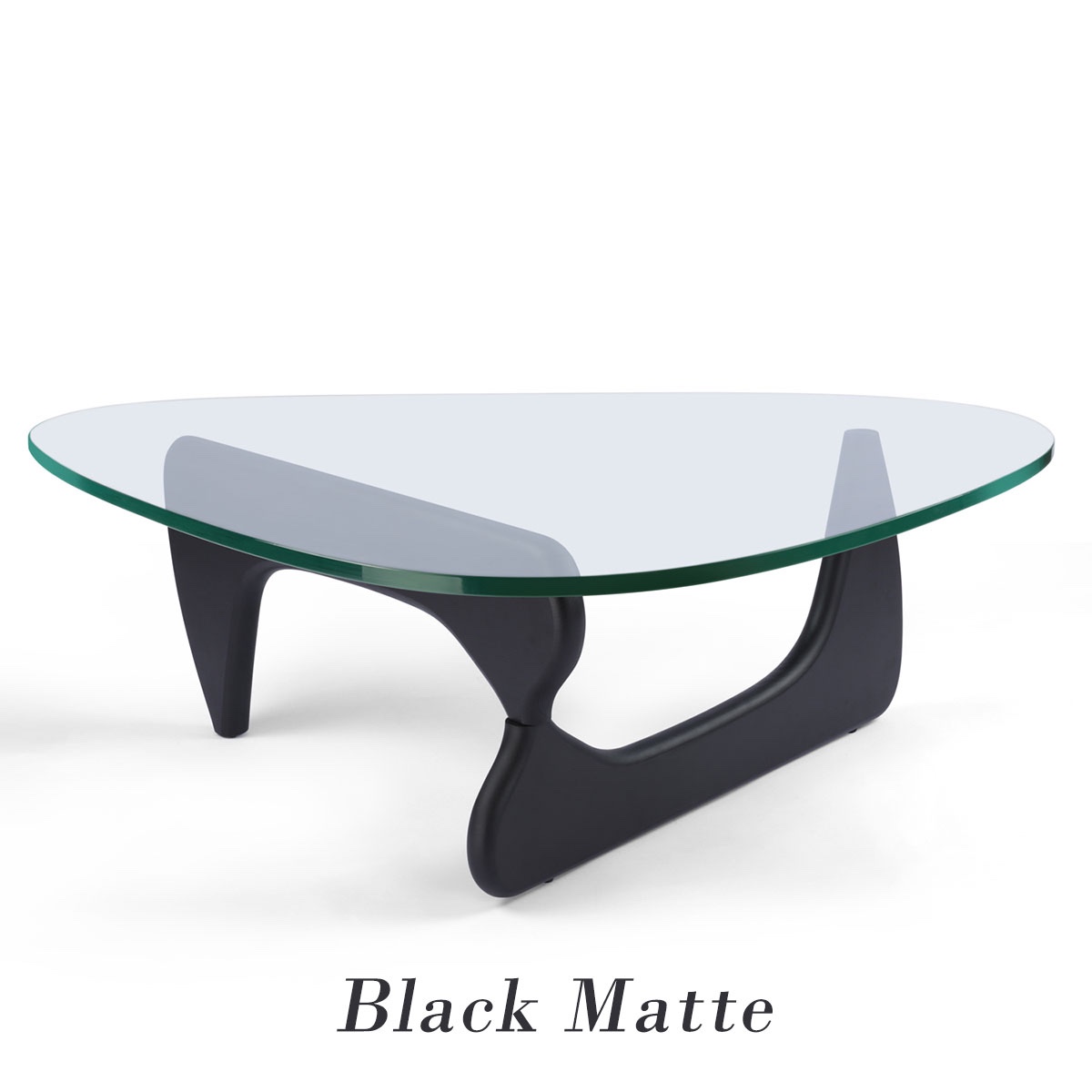 Triangle Glass Top Noguchi Coffee Table( incomplete)