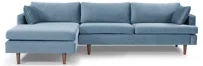 Laguna Upholstered Chaise L-Sectional( incomplete box laf)