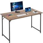 Computer Desk Home Office Desk 48”W x 24”D Gaming Desk Corner Writing Black Large Student Art Modren Simple Style PC Wood and Metal Desk Workstation for Small Space?Vintage