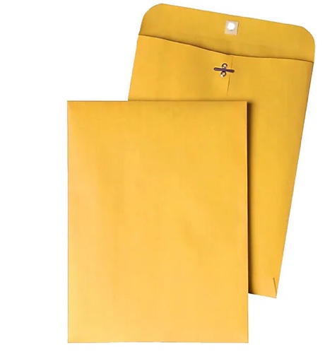 Quality Park Clasp & Moistenable Catalog Envelopes, 12" x 15.5", Brown Kraft, 100/Box (QUA37910)