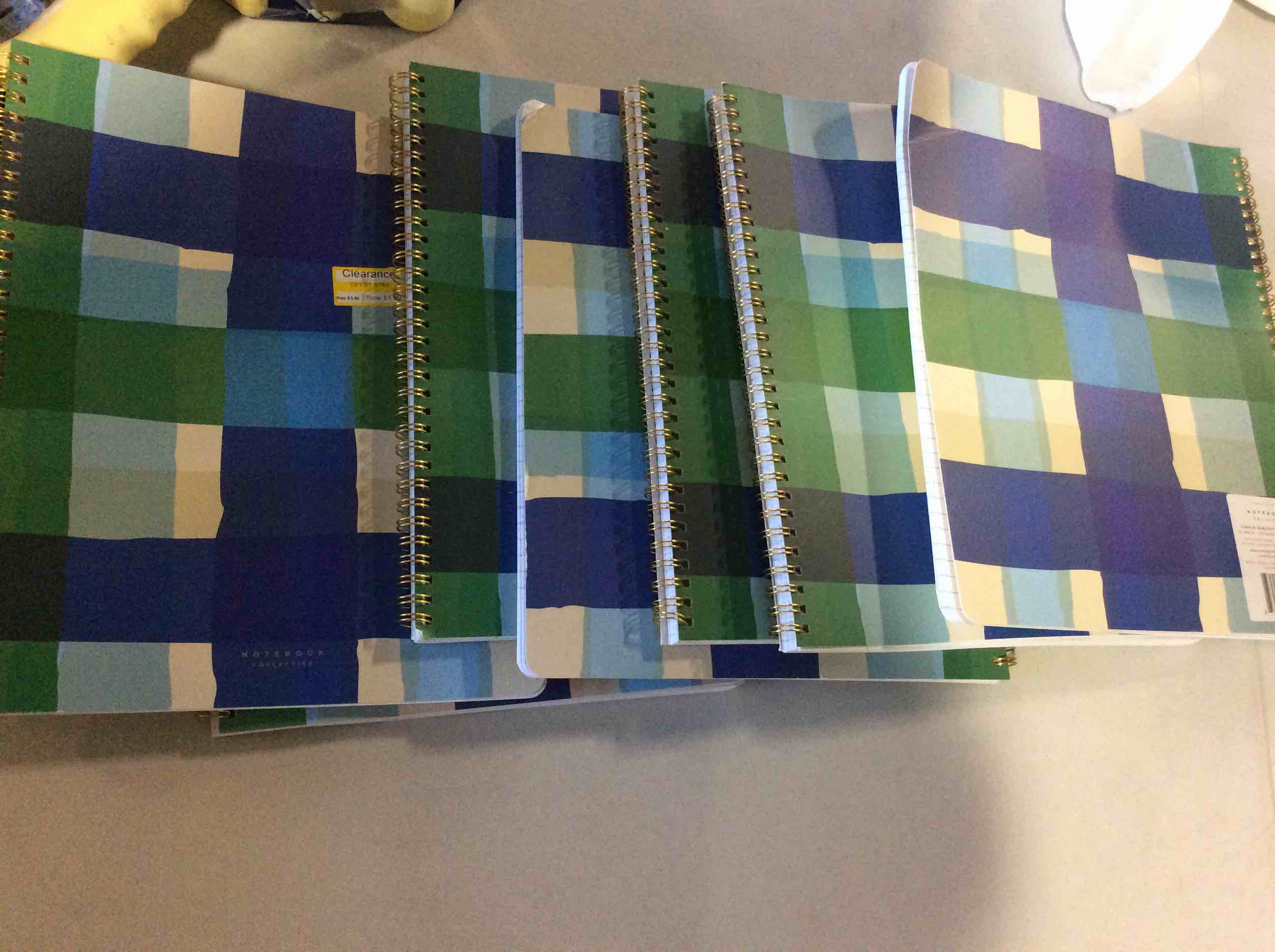 Notebook Collective 70 Sheets 1 Subject College Ruled Spiral Notebook Wavy Stripes ( PACK OF 7 )