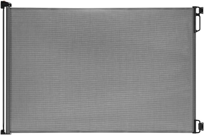 EasyBaby Retractable Baby Gate, 33" Tall, Extends up to 55'' Wide, Grey/Child Safety Baby Gates, Pet Retractable Gates for Stairs, Doorways, Hallways, Indoor and Outdoor