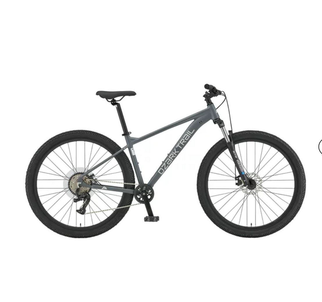 Ozark Trail 29" Ridge Mountain Bike, Medium Frame, Gray, Adult, Unisex