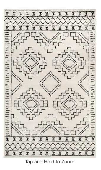 Noa Tribal Moroccan Gray 6 ft. 7 in. x 9 ft. Area Rug