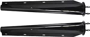 TBOZZ Black Straight Spring Loaded Mud Flap Hanger 2.5" Bolt Spacing,30" Length