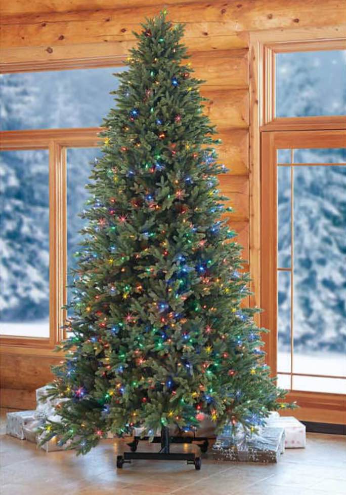 7?-9? Adjustable Grow & Stow Pre-Lit LED Artificial Christmas Tree