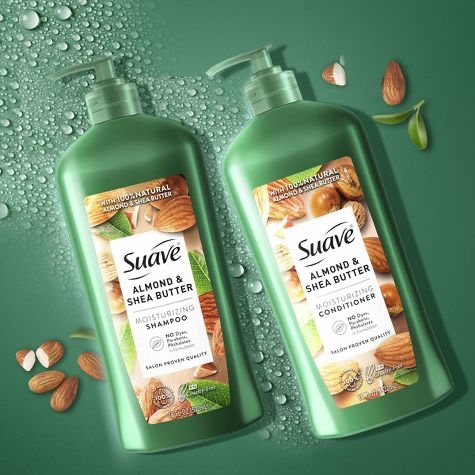Suave Professionals Almond and Shea Butter Moisturizing Shampoo and Conditioner Paraben-free and Dye-free for Dry Hair 28 oz 2 Count