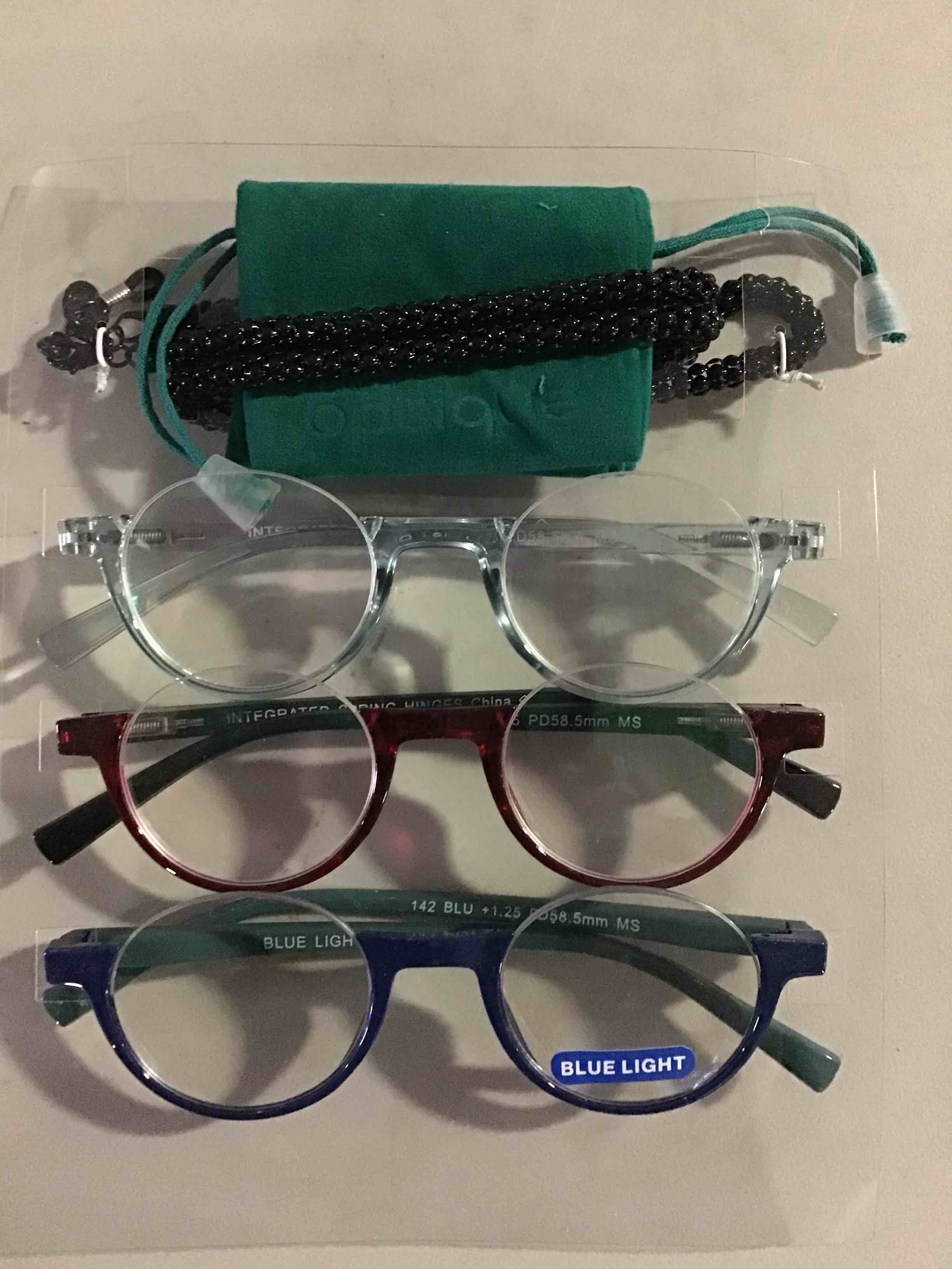 Optique Limited Collection round Reading Glasses(3 pk.) +1.25