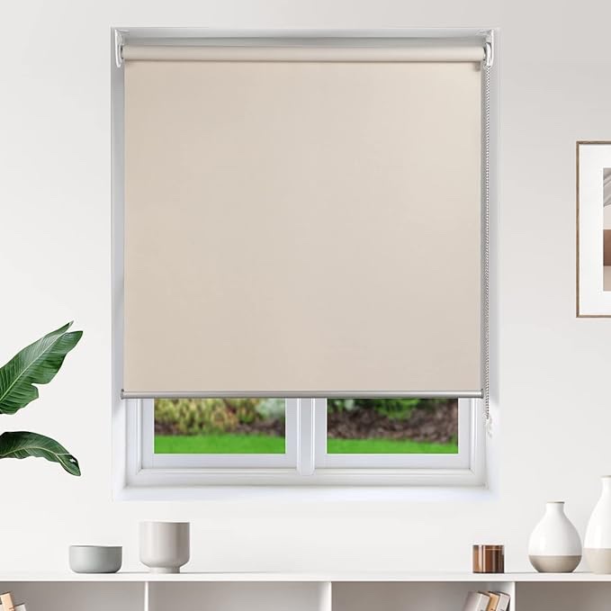 RED GRAPES roller shade beig 36” 