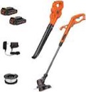 BLACK+DECKER 20V MAX* POWERCONNECT 10 in. 2in1 Cordless String Trimmer/Edger + Sweeper Combo Kit (LCC222)