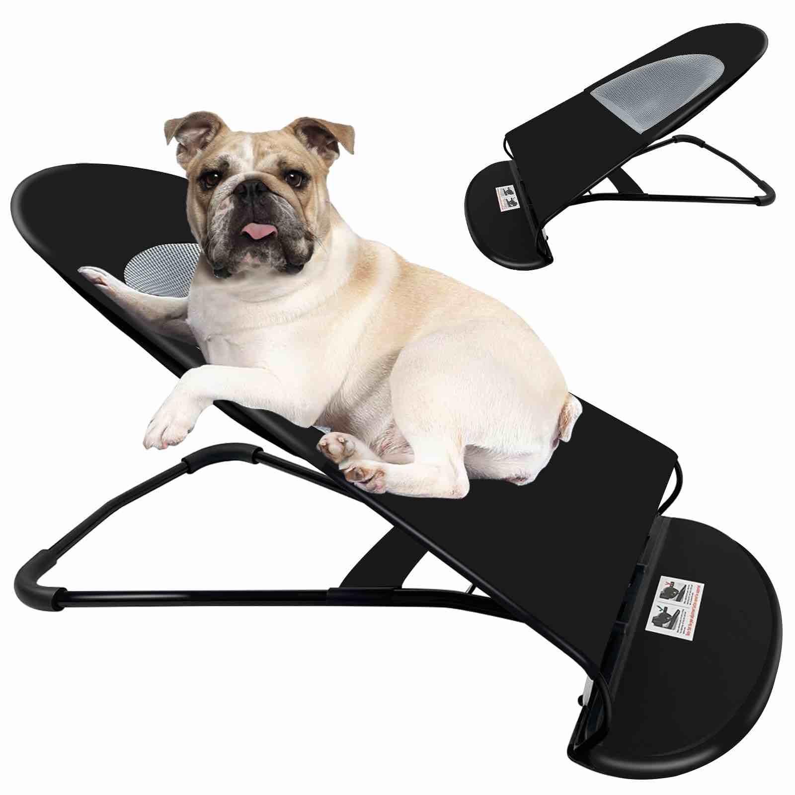 Amazon.com : MUNLIT Dog Rocking Chair, Portable Pet Rocker Bed ...