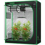 VIVOSUN 4x2 Grow Tent, 48"x24"x60" High Reflective Mylar with Observation Window and Floor Tray for Hydroponics Indoor Plant Growing for VS1000/VS2000