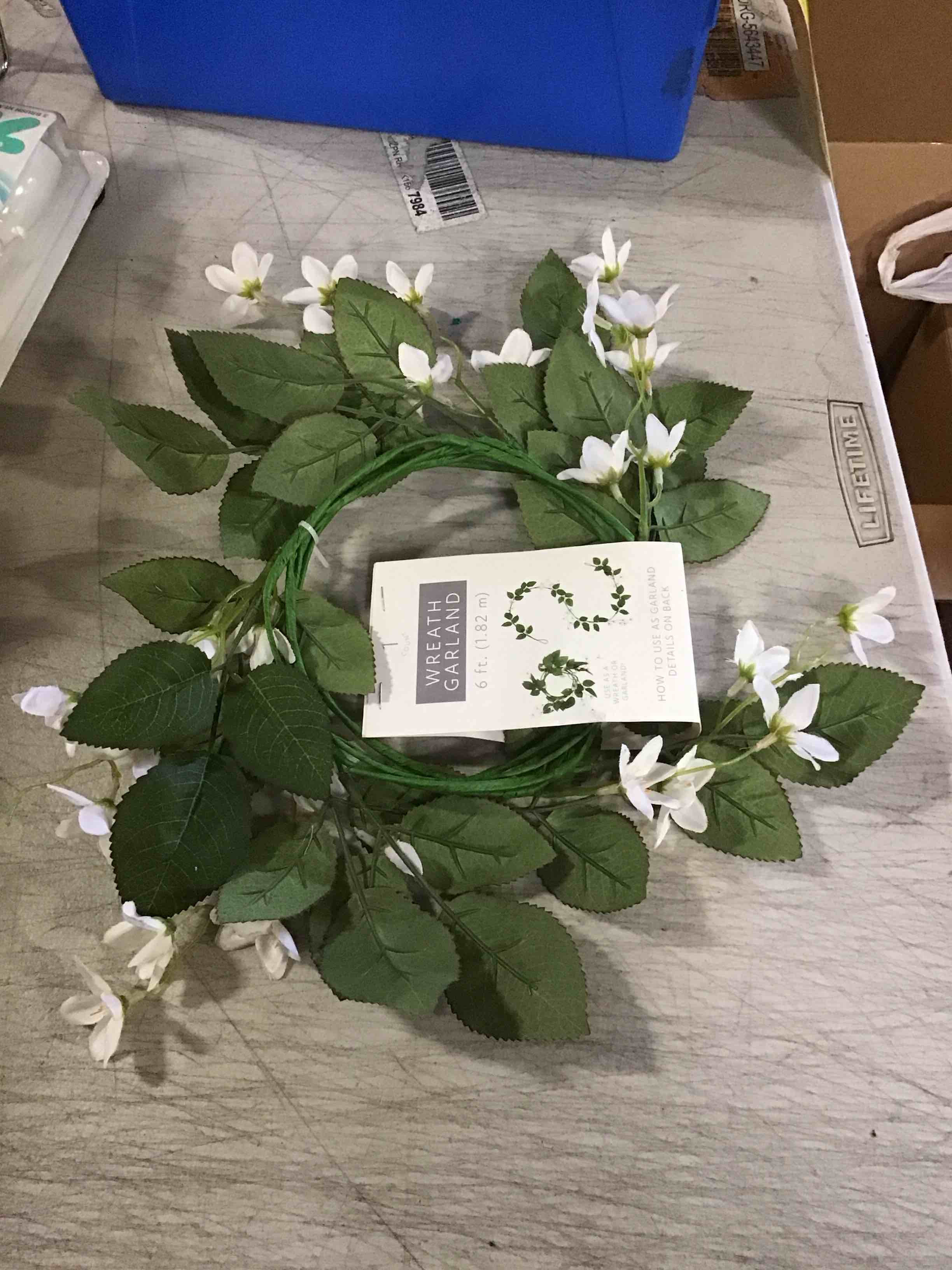 wreath garland 6FT ( 1.82m) pack for 3