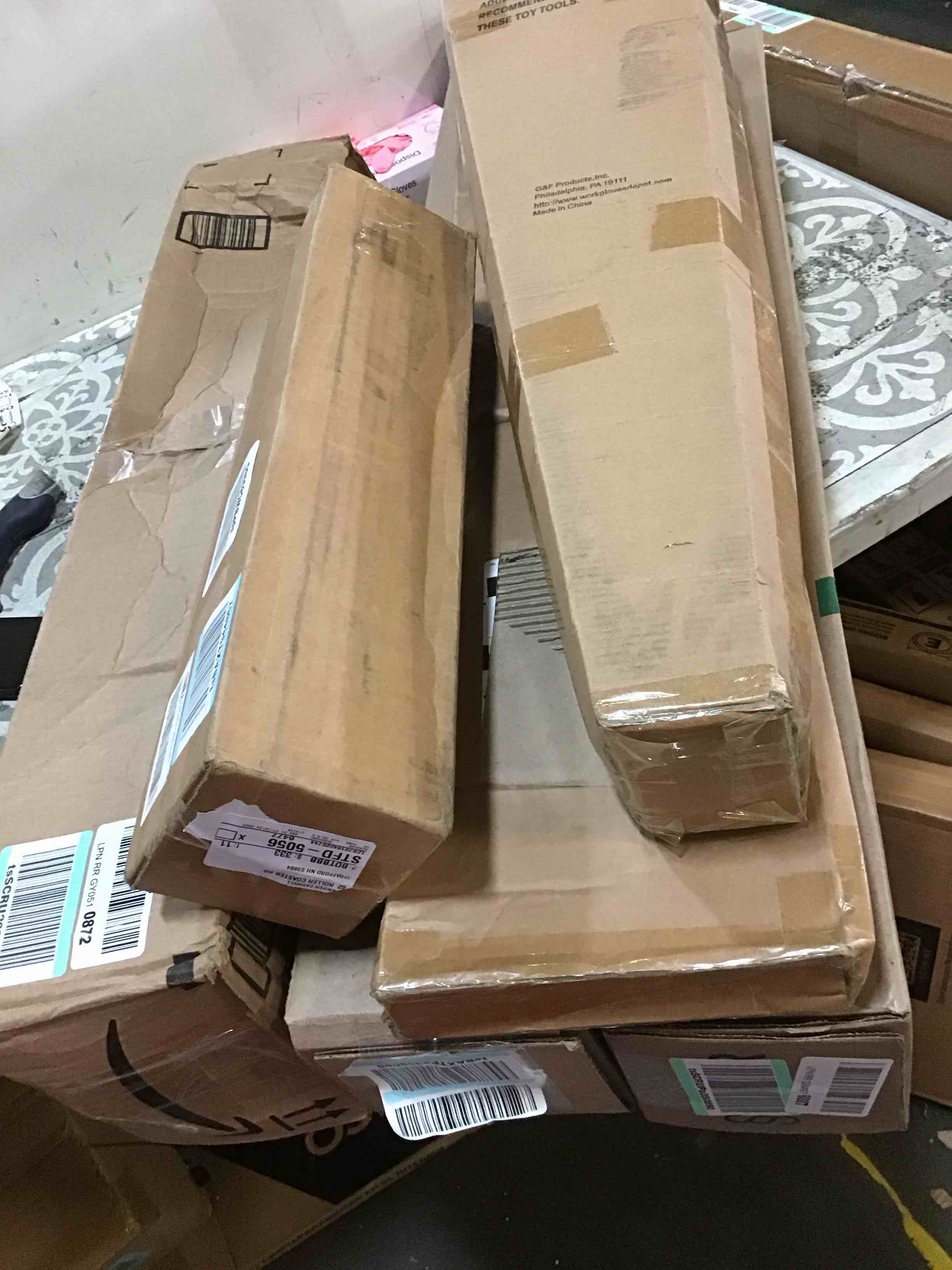 Assortment of Miscellaneous products (May Include cordless shade, curtain rods, retractable baby gate, Led universal linear lamp and more or other use)