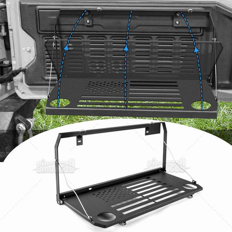 2018-2024 Jeep Wrangler JL Foldable Cargo Luggage Storage Tailgate Table