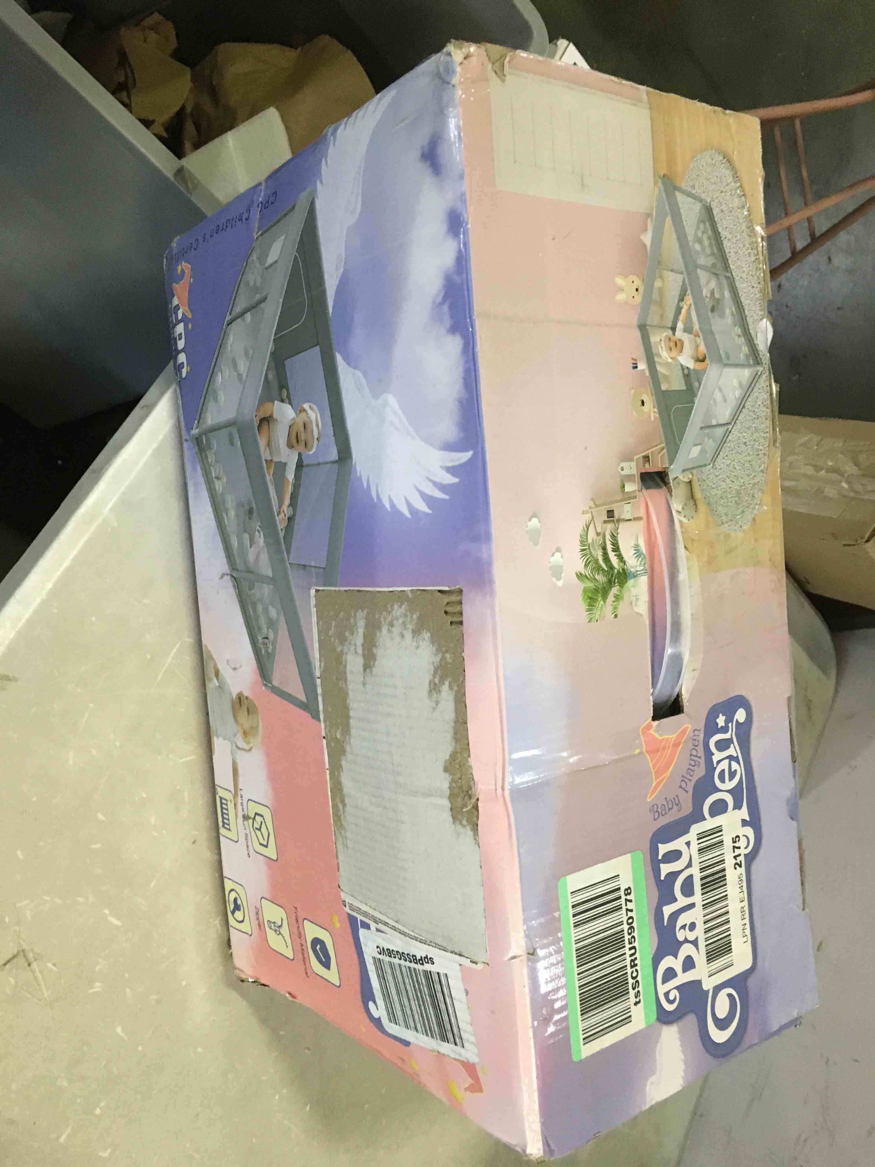 Baby Playpen, Baby Playard, Playpen for Babies and Toddlers with Gate, 51x51" Small Baby Fence, Sturdy Safety Playpen, Indoor & Outdoor Kids Activity Center (with Anti-Slip Base)