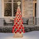 Member's Mark 84" Pre-Lit Tree - Red/Gold