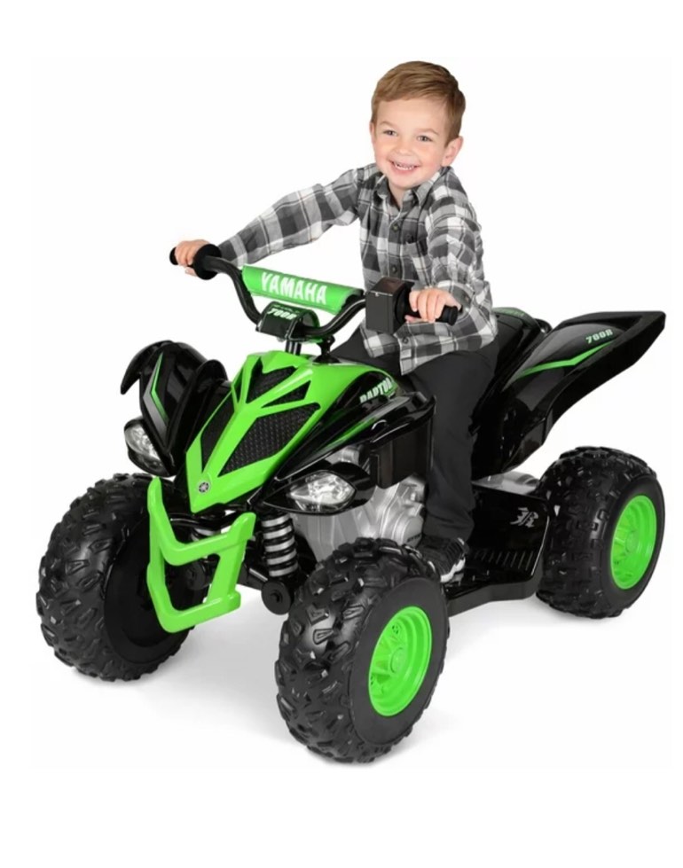 Yamaha 12 Volt Raptor Battery Powered Ride-On - New Custom Graphic Design - for Boys & Girls Ages 3 and up