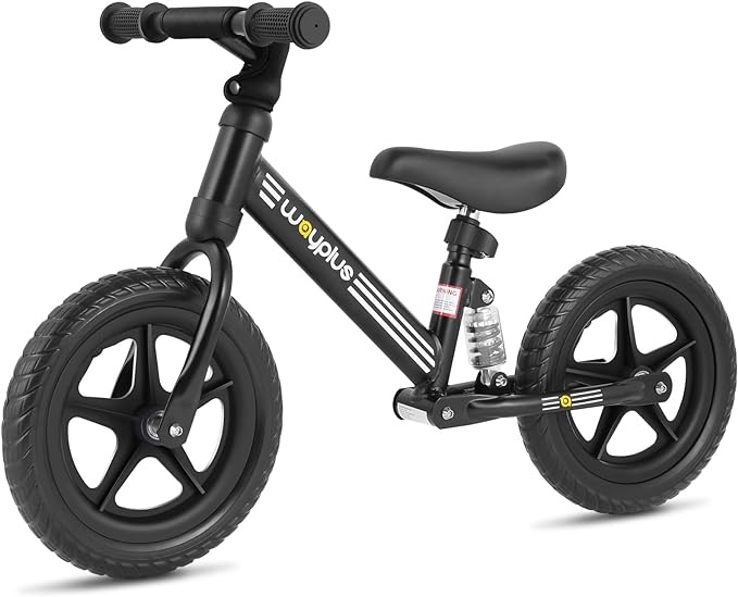 WAYPLUS Balance Bike-12'' Toddler Training Bike for 2, 3, 4, 5, 6 Years Old No Pedal Push Training Bicycle for Boys Girls
