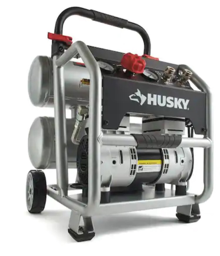 4.5 Gal. Portable Electric-Powered Silent Air Compressor