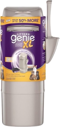 Litter Genie XL Pail (Beige) | Cat Litter Box Waste Disposal System for Odor Control
