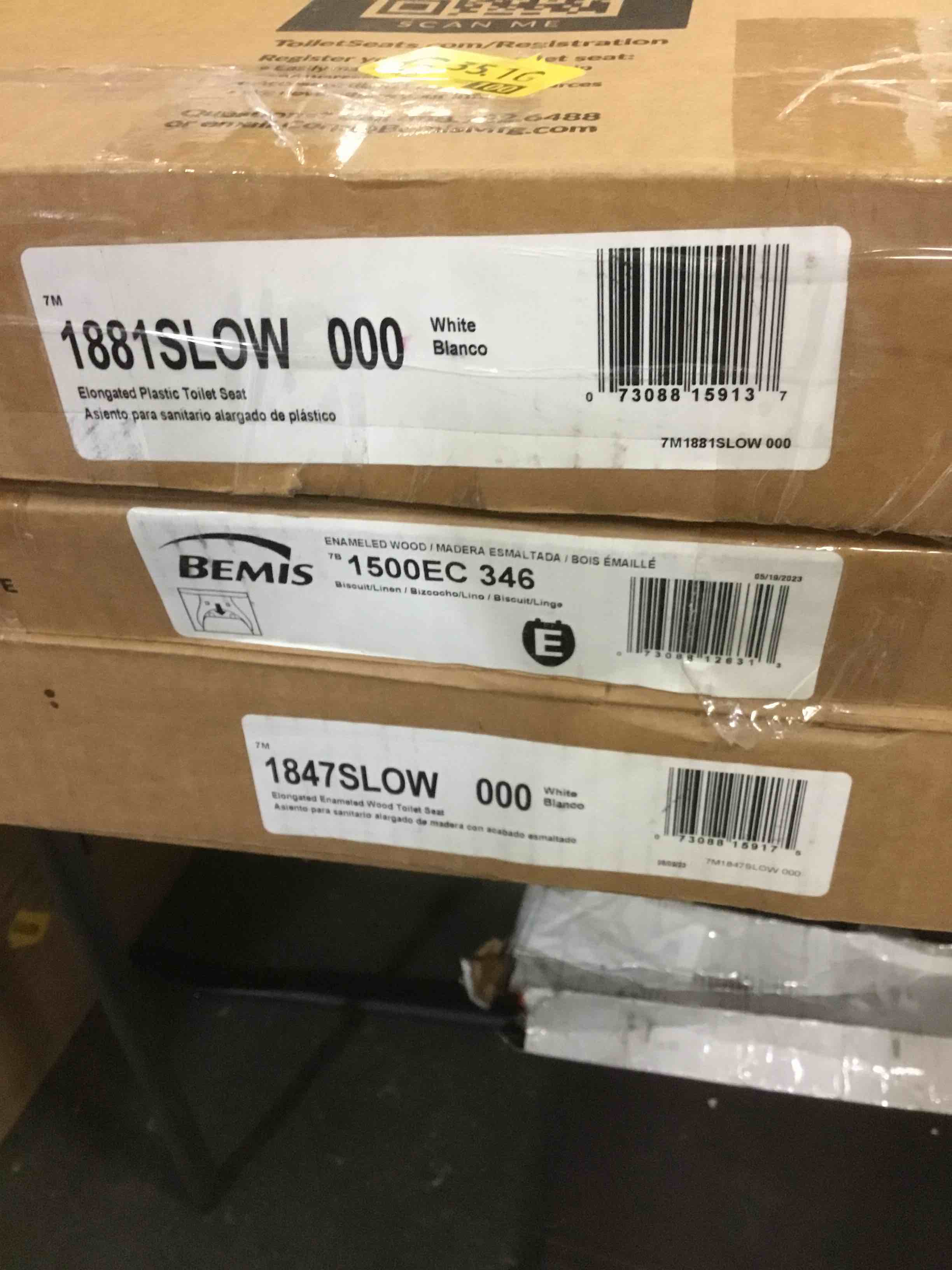 Assortment of Round Bowl Seats, fits all round toilets, different styles and different sizes, from different brands,