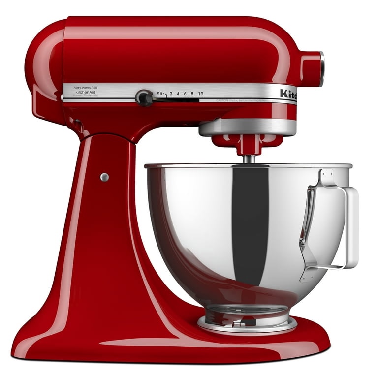 KitchenAid Deluxe 4.5 Quart Tilt-Head Stand Mixer, KSM97 red 