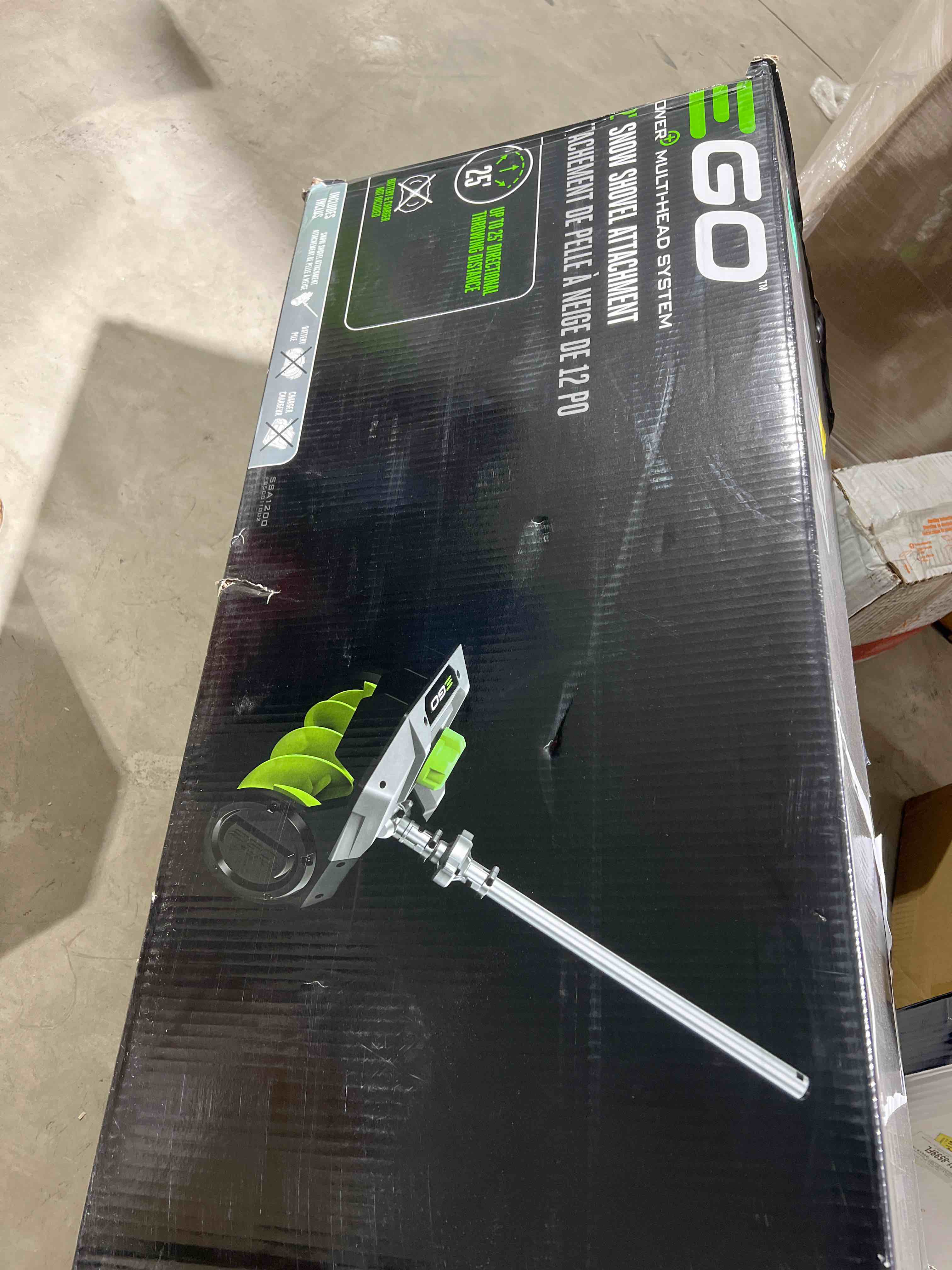 EGO Power+ SSA1200 MultiHead Snow Shovel Attachment, Black