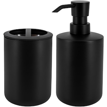 ALLEN + ROTH Matte Black 15-oz Capacity Freestanding Soap and Lotion Dispenser