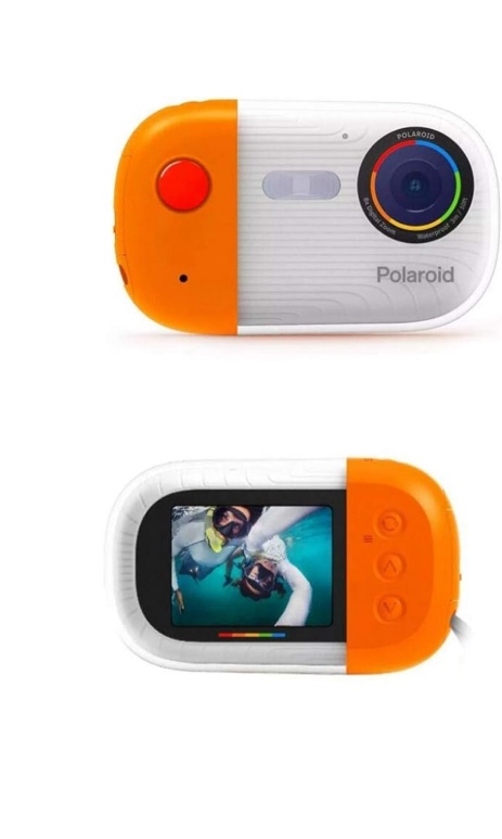 Polaroid Underwater Camera 18mp 4K UHD, Polaroid Waterproof Camera for Snorkeling and Diving with LCD Display, USB Rechargeable Digital Polaroid Camera for Videos and Photos