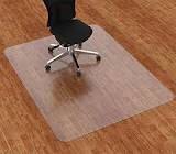 Amyracel Large Chair Mat for Low Pile Carpet, 53'' x 45'' Thick Computer Desk Office Floor Mat for Carpeted Floors, Easy Glide Rolling Plastic Chairmat for Office Chair, Clear