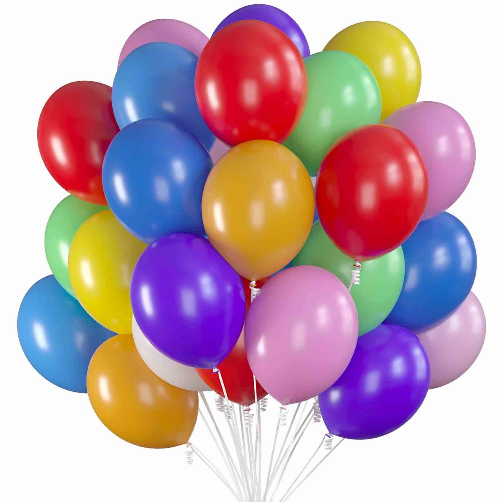 Assorted Party Balloons, (10 Pack)