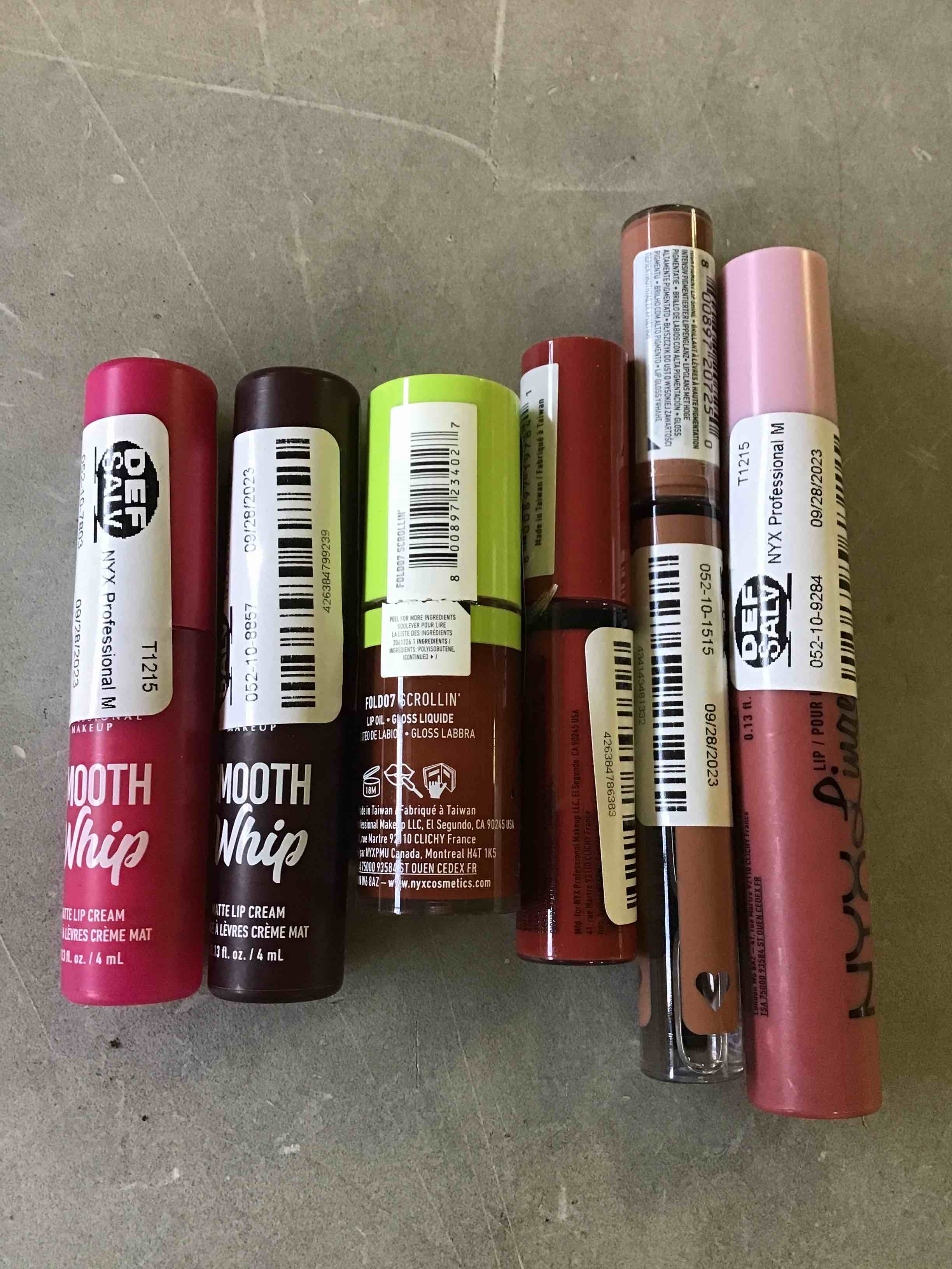 Assorted Lipstick, Brands, Sizes and color vary