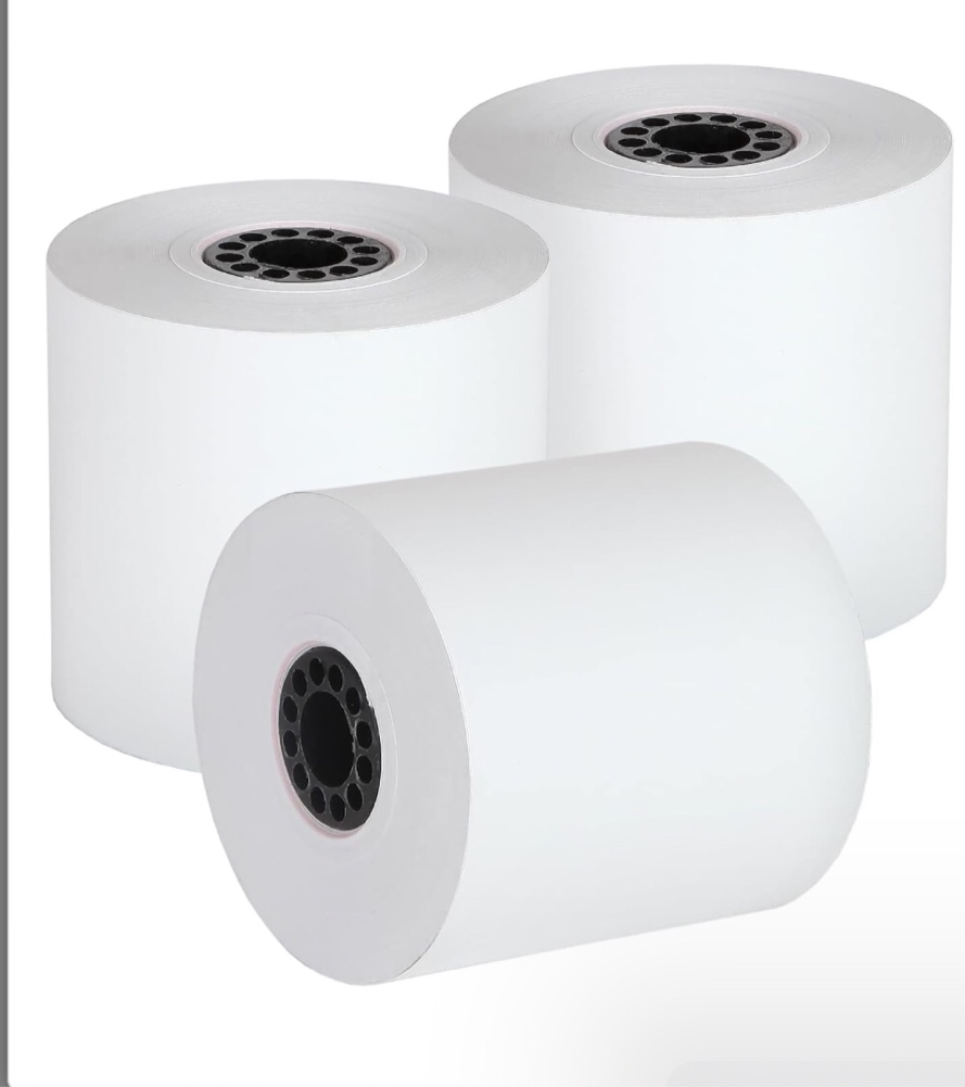 Staples Thermal Paper Rolls  pack white 