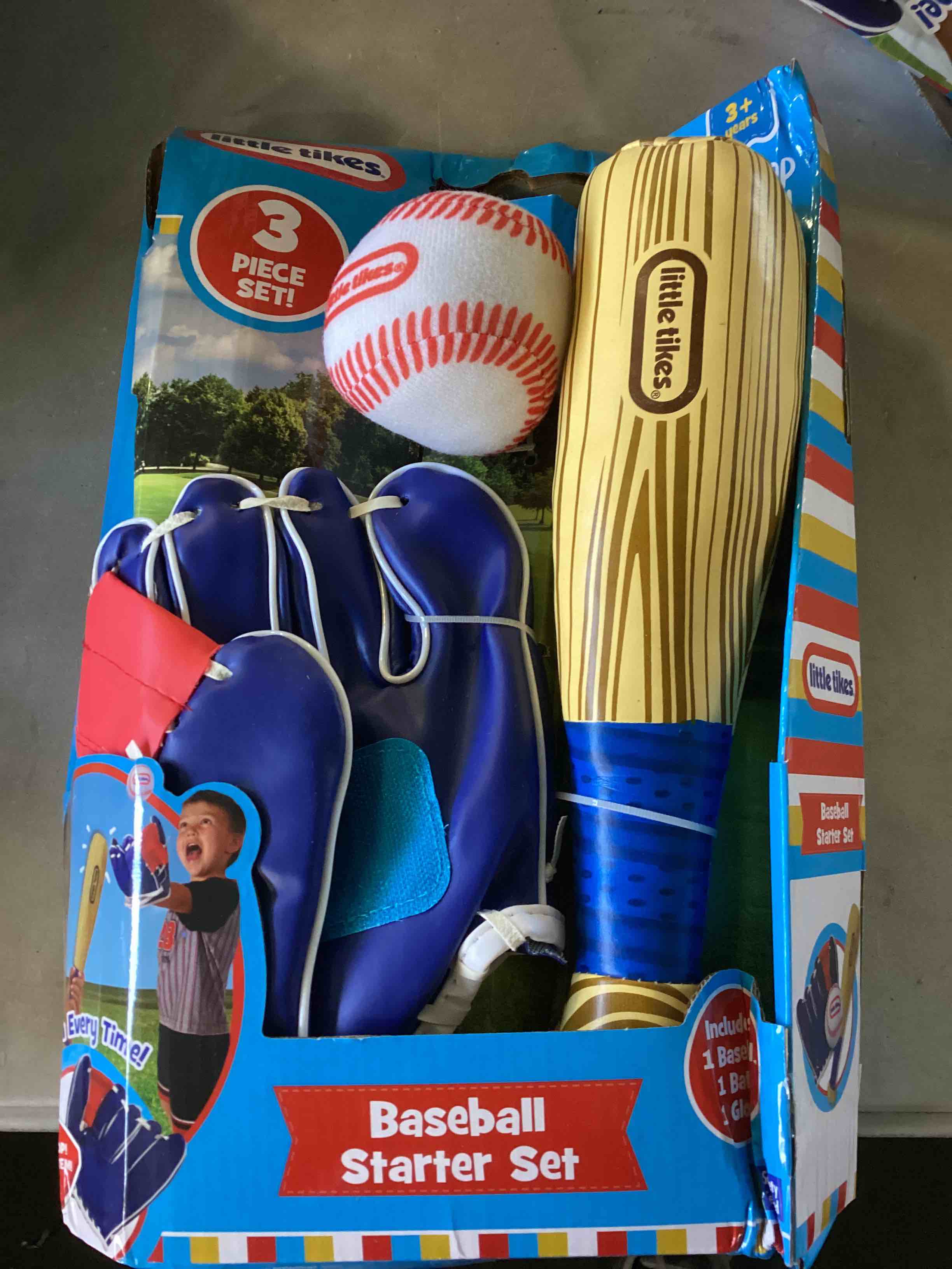 Little Tikes Baseball Starter Set Childs Beginners Sports Ball Bat