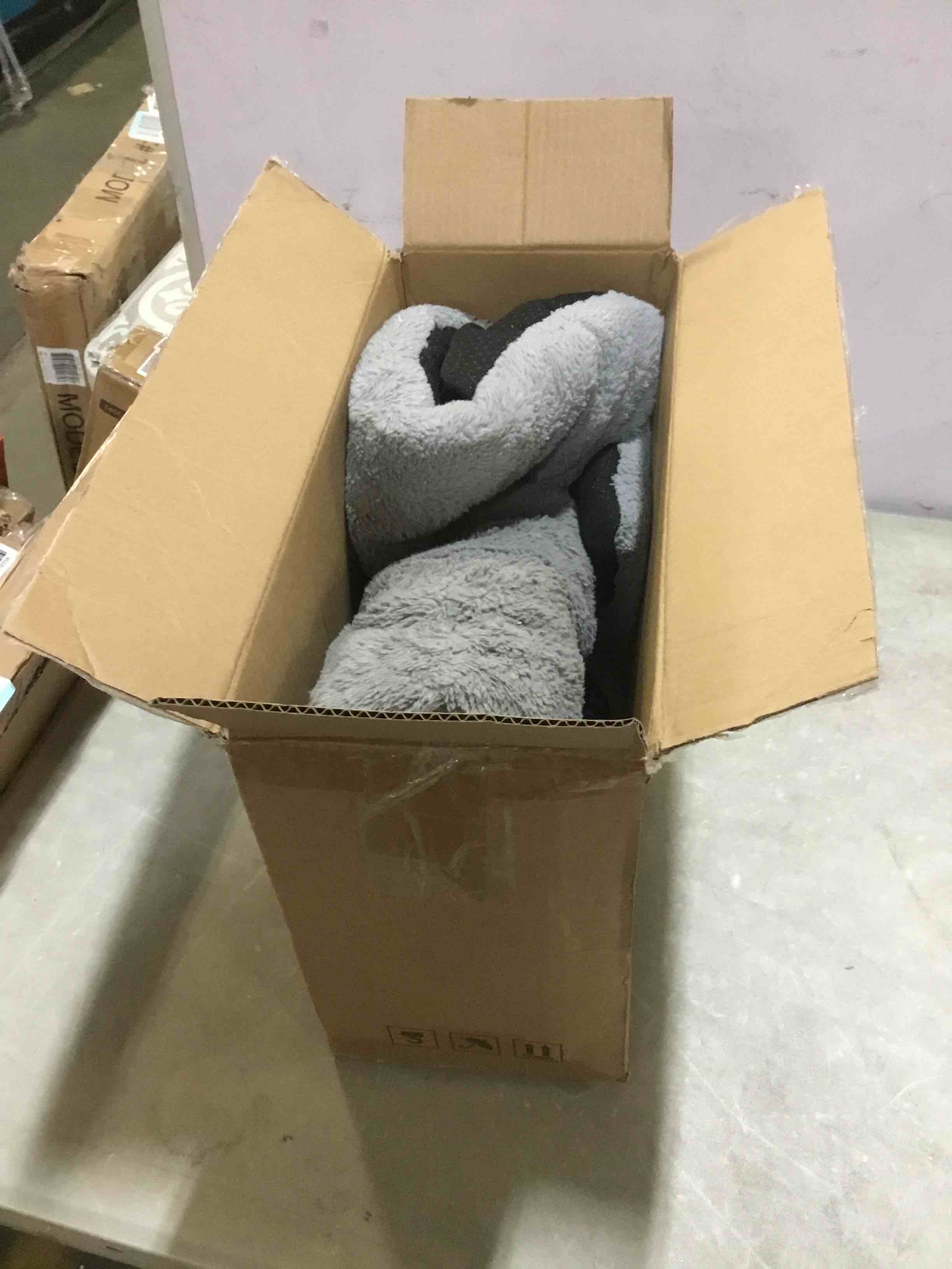 bedsure grey pet bed 